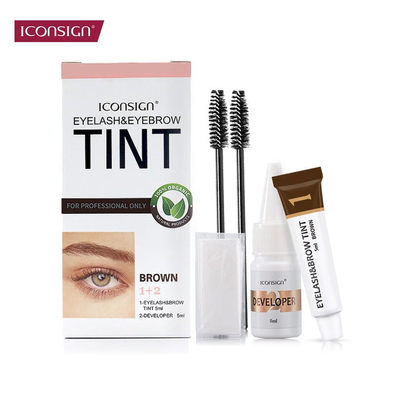 ICONSIGN Eyelash Eyebrow Dye Tint Kit Brow Enhancer Mascara Lift