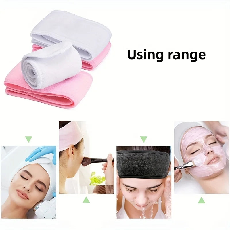 Women's Adjustable Wide Headband - Great Cosmetic Accessory for Yoga,