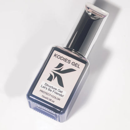 KODIES GEL Nude Pink Rubber Base Gel Nail Polish 15ML Structure Semi