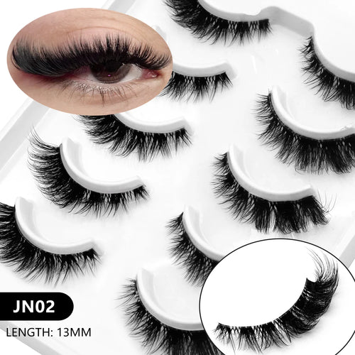 Veltrinay Cat Eye Lashes Soft Natural Faux Mink Eyelashes Fake Lashes