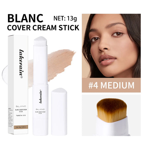 2-in-1 Color-Changing Foundation Stick Liquid Lightweight Moisturizing
