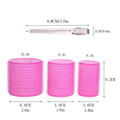28pcs/Set Hair Roller Sets 18pcs Plastic Self Grip Hair Curlers 3