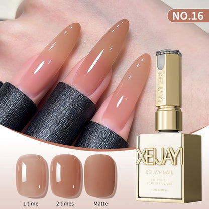 1/6Pcs 15ml Jelly Ice Nude Peelable Polish, UV/LED - set, Formaldehyde