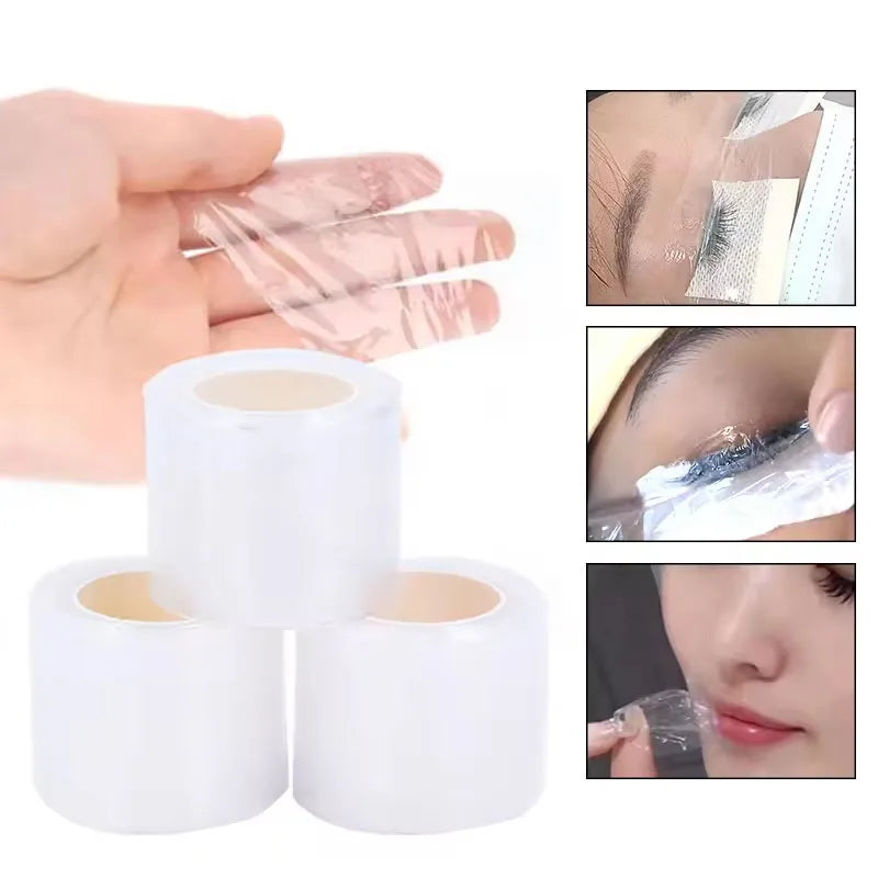 1Roll Tattoo Film Wrap Clear Cover Plastic Disposable Eyebrow Lips