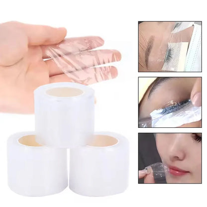 1Roll Tattoo Film Wrap Clear Cover Plastic Disposable Eyebrow Lips
