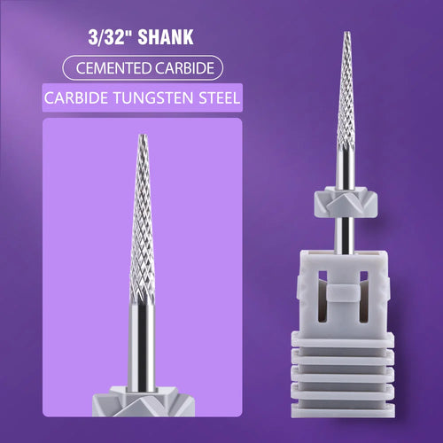 Ceramic Tungsten Carbide Nail Drill Bit Rotate Burr Milling Nail