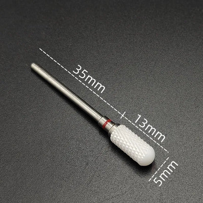 Ceramic Carbide Nail Drill Bit Rotate Burr Milling Nail Cutter Bits