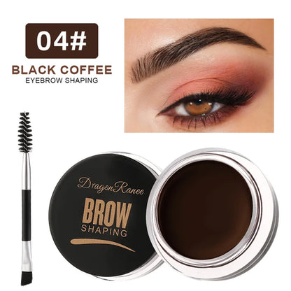White Bushy Eyebrow Gel - European & American Style, Long-lasting