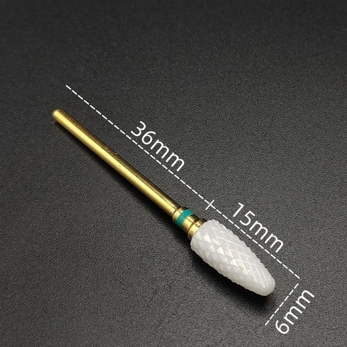 Ceramic Carbide Nail Drill Bit Rotate Burr Milling Nail Cutter Bits
