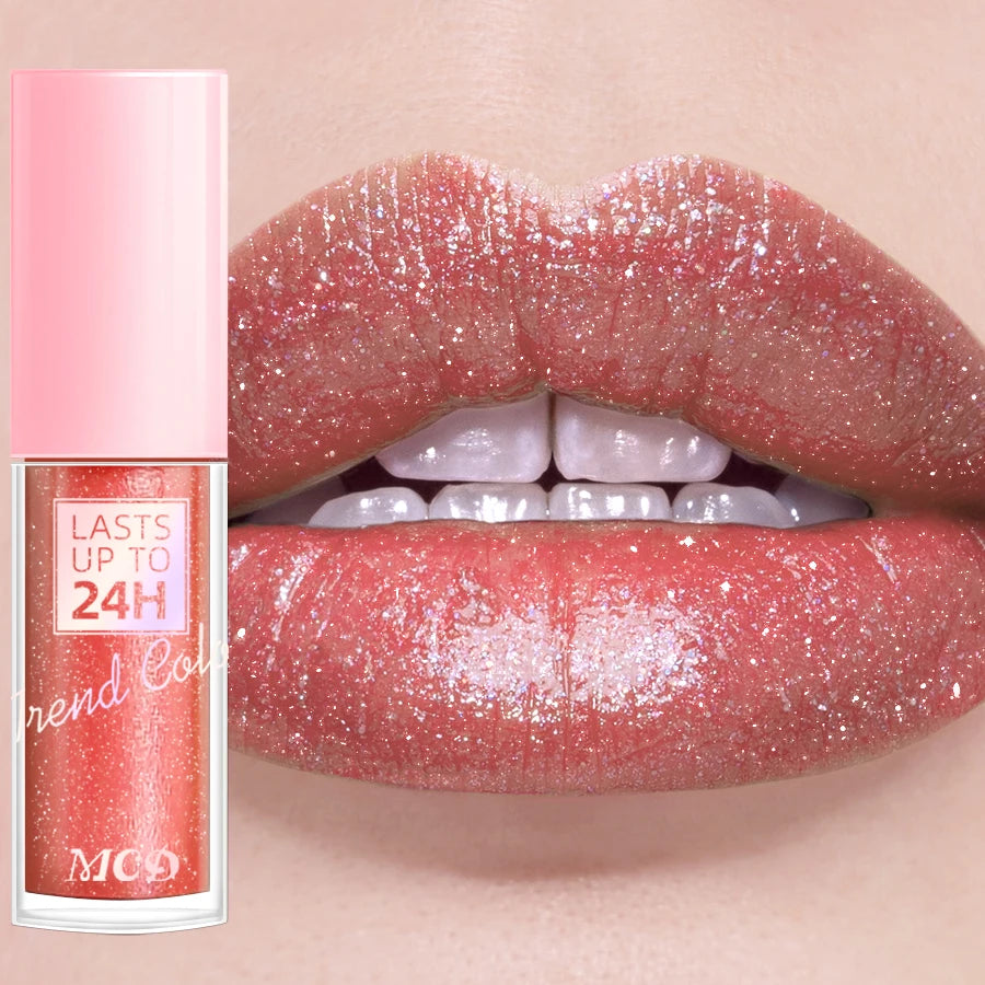 18 Colors Glitter 1pcs Lip Glaze Long Lasting Lip Gloss Waterproof