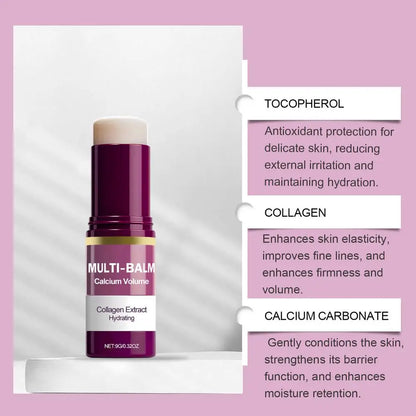 1/2/3PCS Calcium Volume Multi Balm Stick,Collagen Moisturing Stick