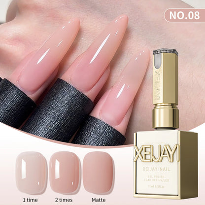 1/6Pcs 15ml Jelly Ice Nude Peelable Polish, UV/LED - set, Formaldehyde