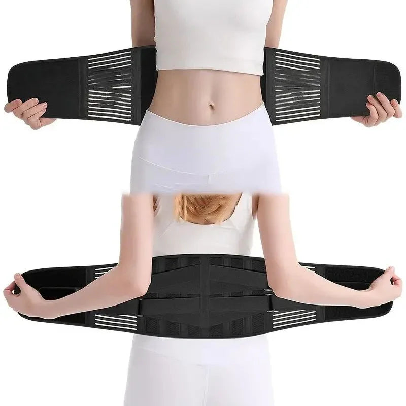 Back Brace Adjustable Waist Belt Support Brace for Lumbar Trainer