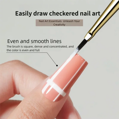 1/2PCS French Plaid Nail Art Brushes Set - Line Grid Pattern Drawing