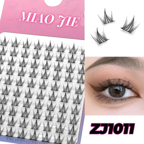 MIAOJIE Cluster Lashes Natural Eyelash extension Volume Individual