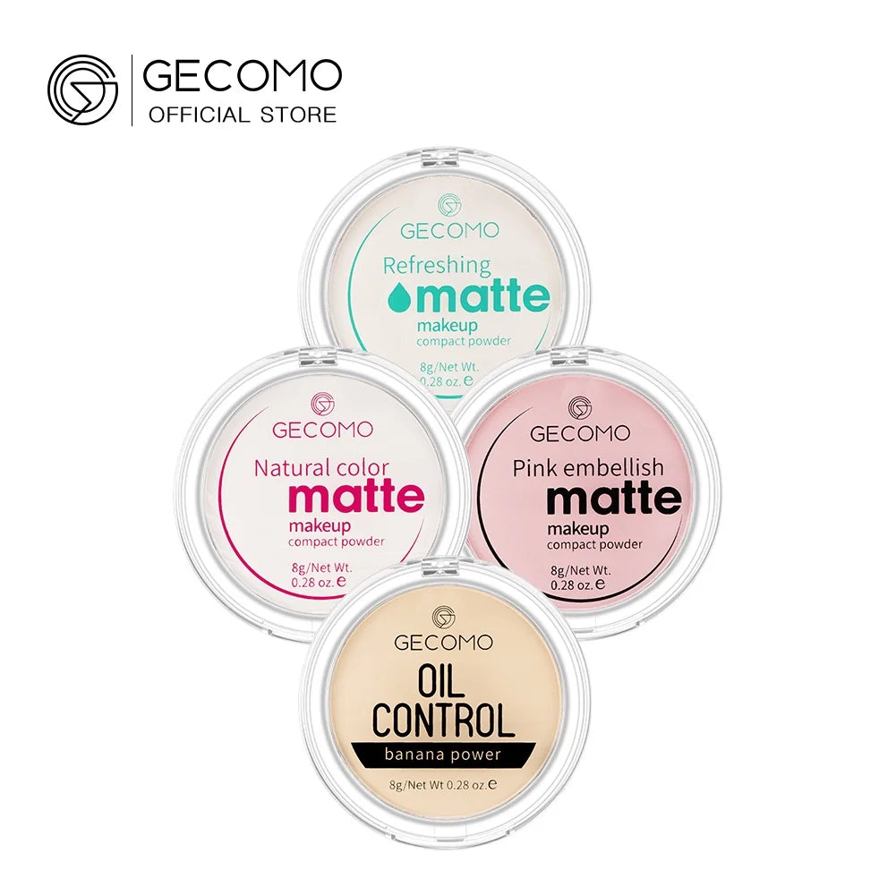 GECOMO Mattifying Compact Powder 12H Long Last Oil Control Silky Matt