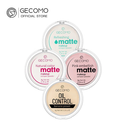 GECOMO Mattifying Compact Powder 12H Long Last Oil Control Silky Matt