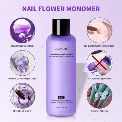 Limegirl Large Capacity Nail Acrylic Liquid Monomer Crystal