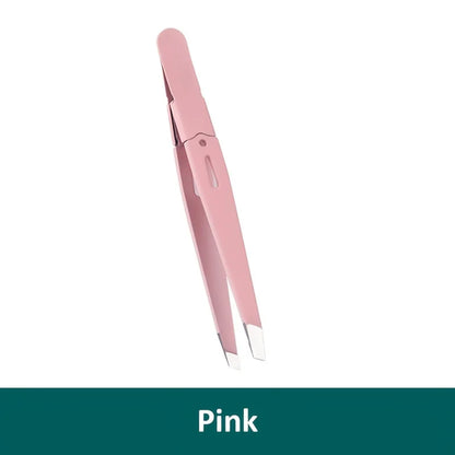 Eyebrow Tweezer Colorful Hair Beauty Fine Hairs Puller Stainless Steel