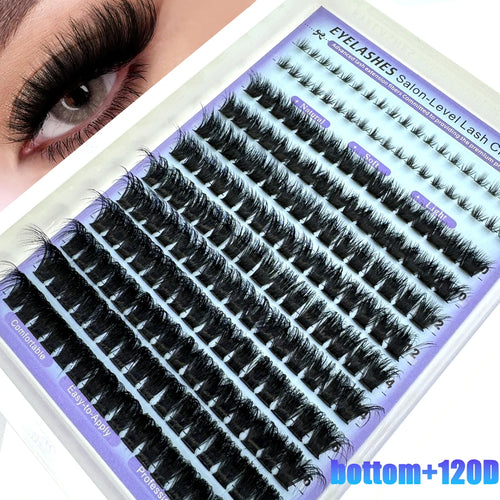 Wispy Lash Clusters with Spikes Salon-Like Eyelash Clusters DIY D