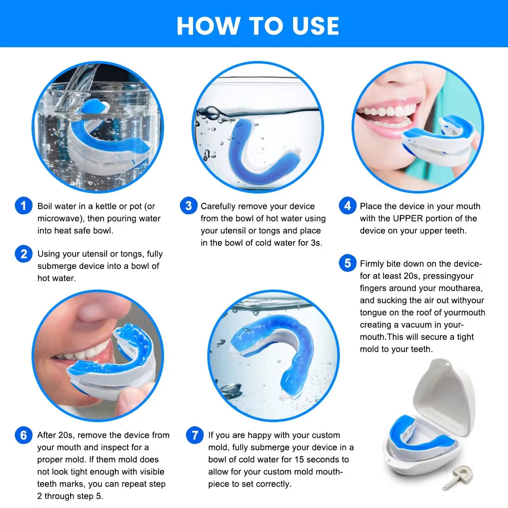 Anti-Snoring Mouthpiece Anti-Snoring Device Night Time Teeth