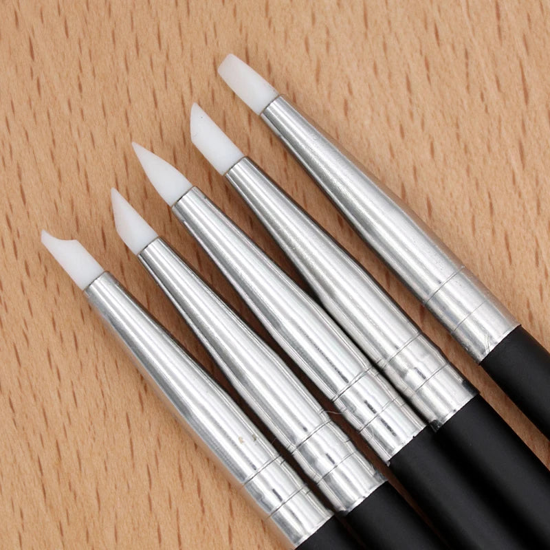 5Pcs Dental Resin Silicone Shaping Pen Brush Art Brush Dentistry