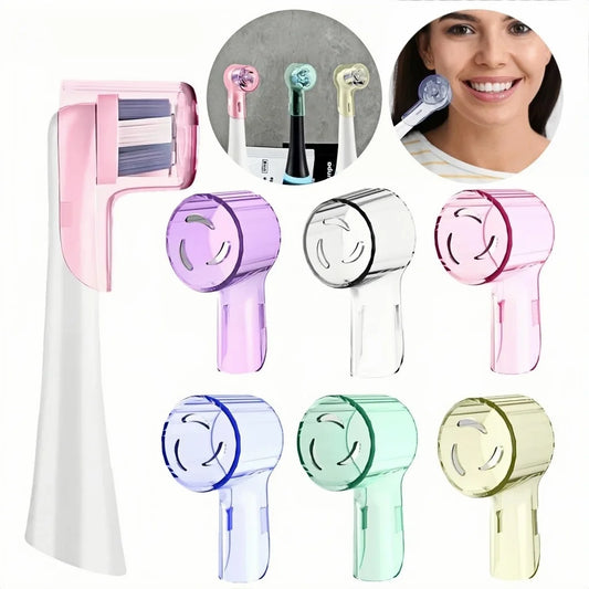 2-8Pcs Colors Toothbrush Dustproof Covers Caps Compatible with Braun