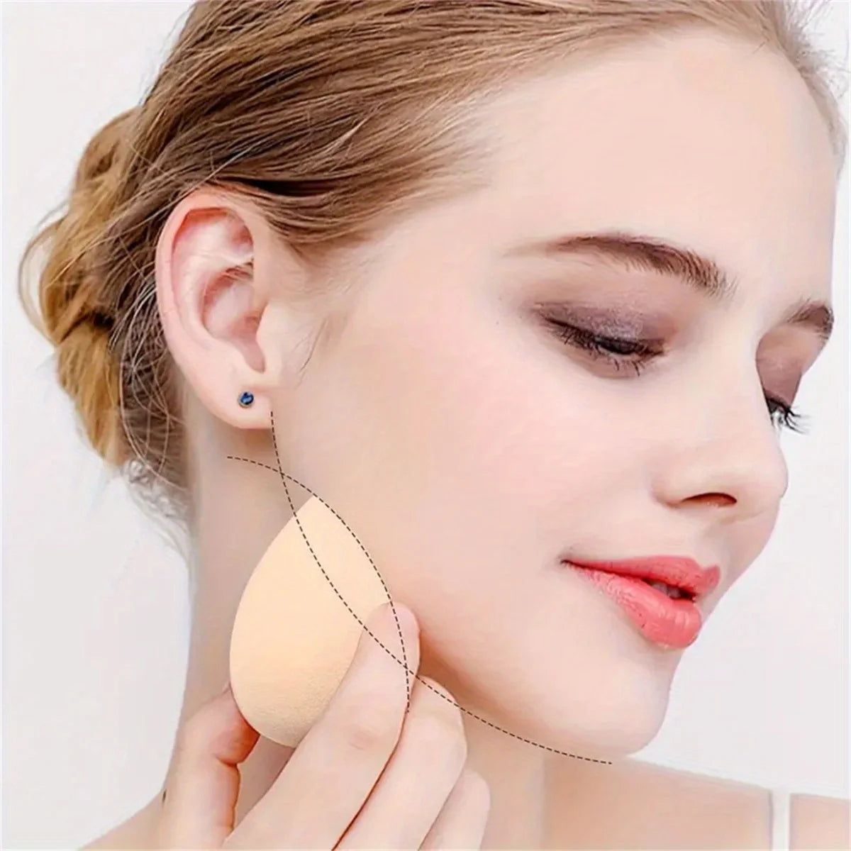 5-10PCS Ombre Makeup Sponge Set - Vegan Dual Use for Liquid/Powder |