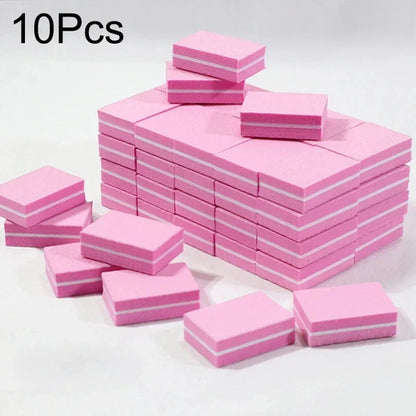 Nail Art Buffer Polish 50-10Pcs Mini Buffing Sanding Files Block