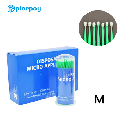 PIORPOY 100Pcs Dental Micro Brush Bottle Dental Disposable Micro