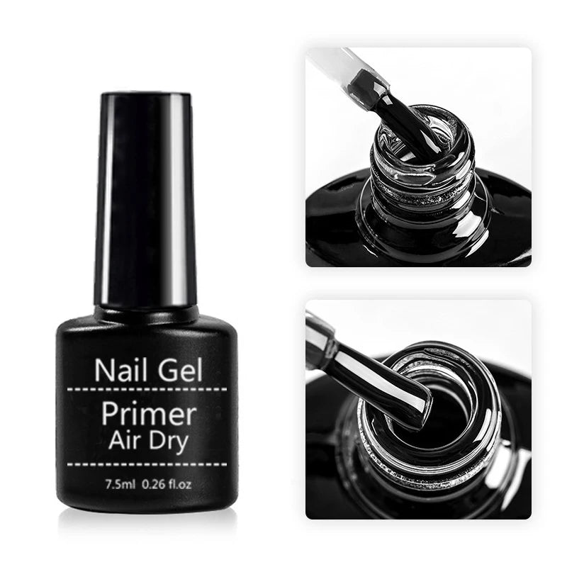 15Ml Acrylic No-acid Primer Nail Art Set With Base Coat And Top Coat