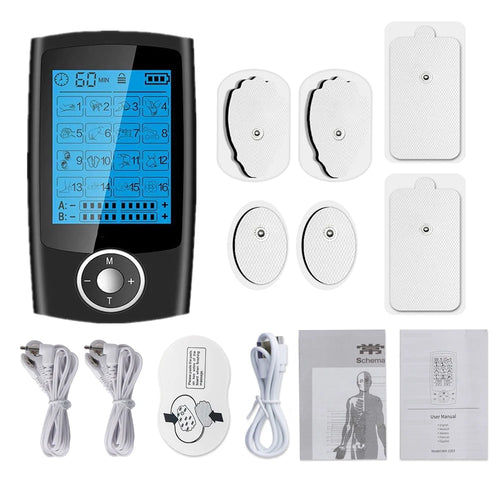 16 Modes Electric Tens Relax Muscle Stimulator EMS Acupuncture Body