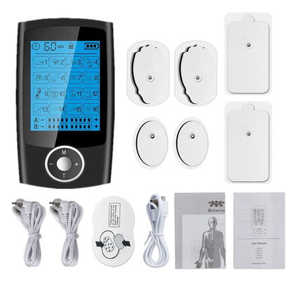 16 Modes Electric Tens Relax Muscle Stimulator EMS Acupuncture Body