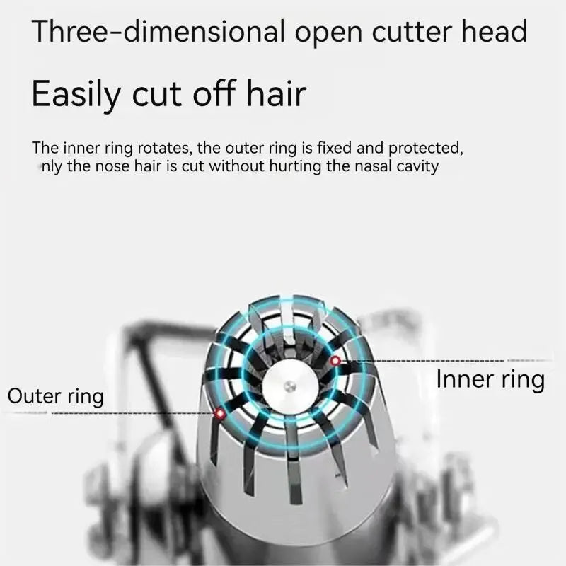 Washable Portable Ear Hair Trimmer Cleaning Without Rusting Painless