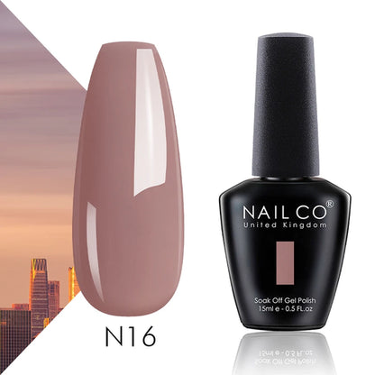 NAILCO 15ml Translucent Color Gel Nail Polish Vernis Semi Permanent UV