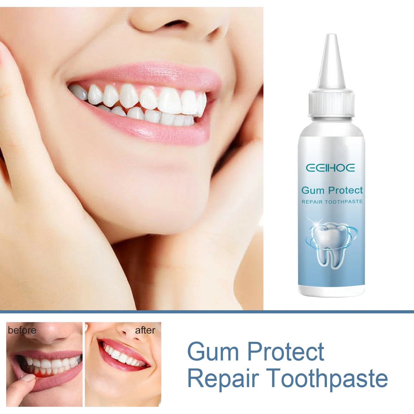 Dental Care Toothpaste Deep Cleaning Easily Removes Tooth Stains Teeth