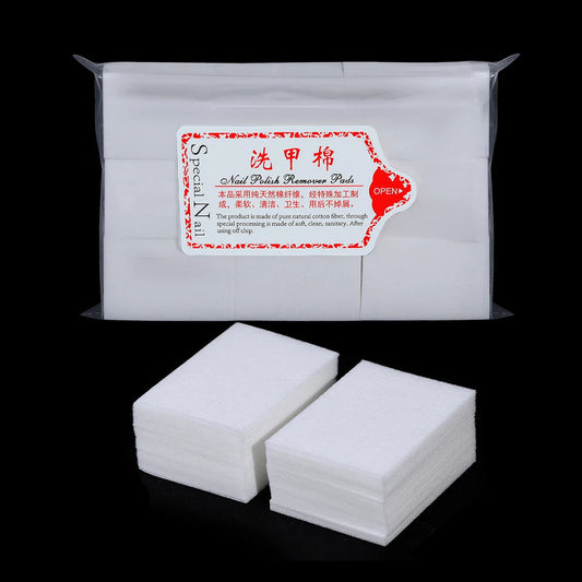 1000/630 Pcs Professional Nail Wipe 100% Cotton Pads Lint-Free Nail