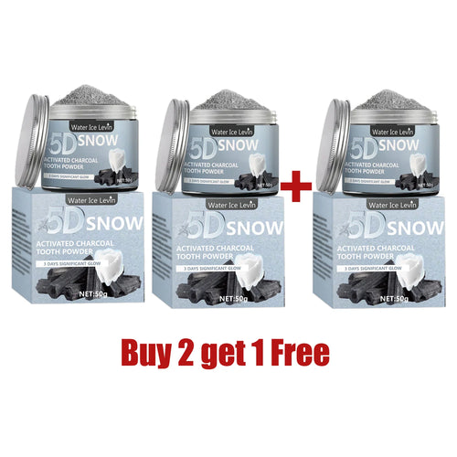 5D Bamboo Charcoal Tooth Whitening Powder - Natural Whitening and Deep