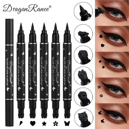 Dragon Ranee Double head Star Seal Eyeliner waterproof non-smudging