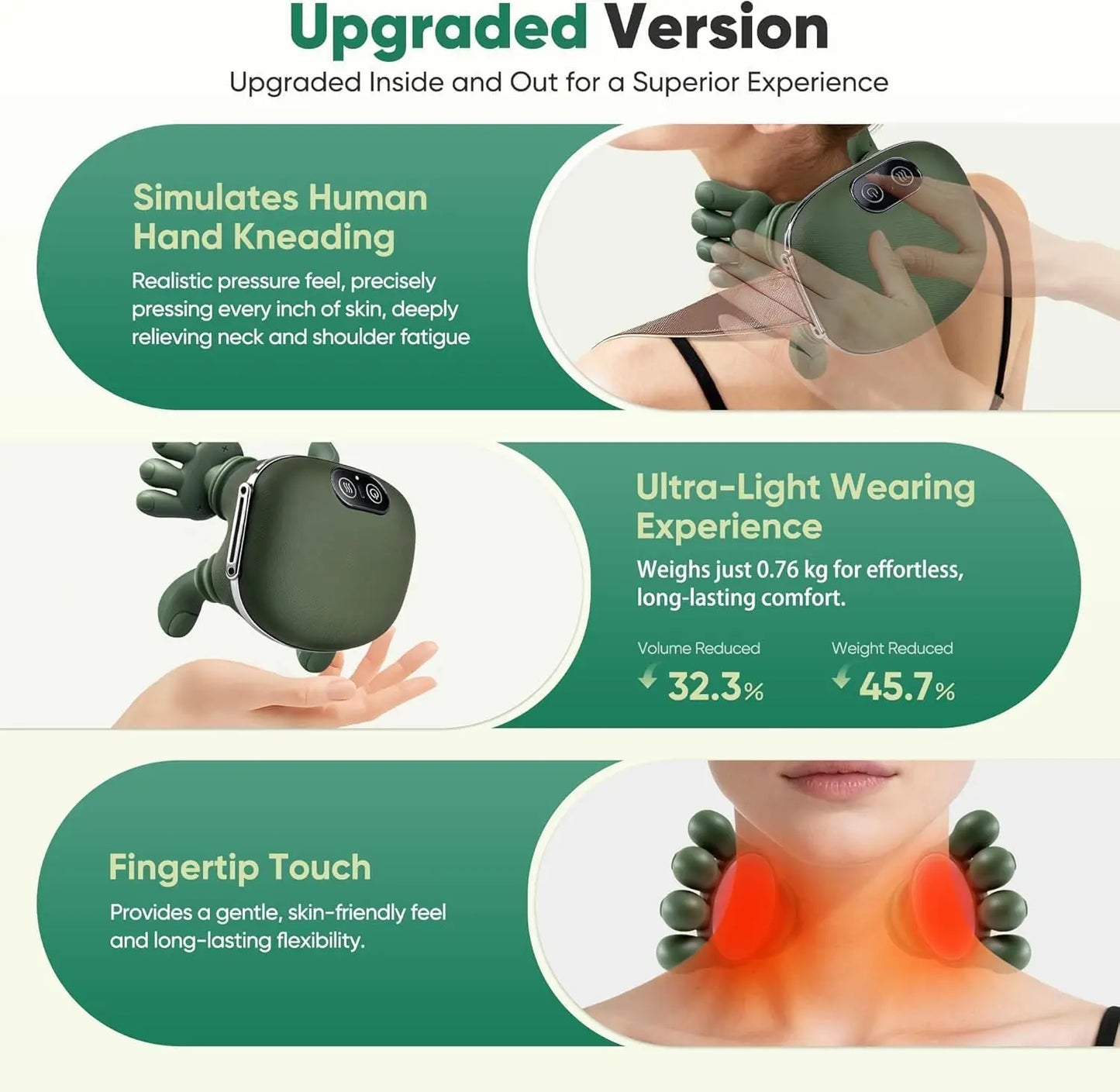 Bionic Heated Massager Neck Shoulder Massager N7 Kneading Massager