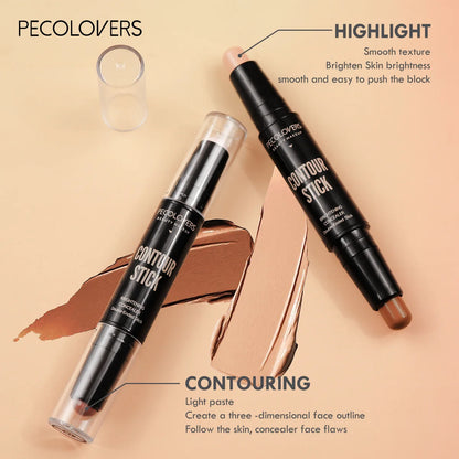 Contouring Stick with Double-headed Concealer Highlighter for