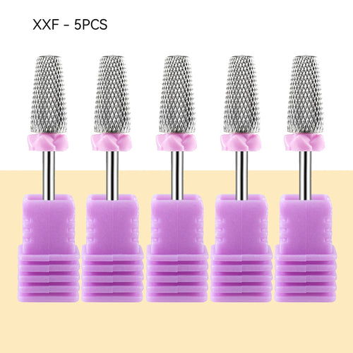 5 In 1 Tungsten Carbid Nail Drill Bits Milling Cutter For Remove Nail