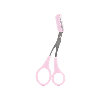 Karsyngirl 1Pcs Safe Eyebrow Trimmer Stainless Steel Eyebrow Scissors