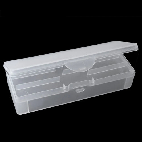 1Pc Rectangle Double-layer Nail Art Tool Empty Storage Box Tweezers