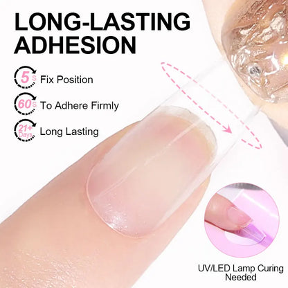 LIMEGIRL Nail Tips Glue Gel 7.5ml uv Glue for false Nail Gel Polish