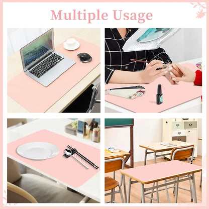 Pink Nail Art Table Mat, Portable Nail Art Armrest Professional Table