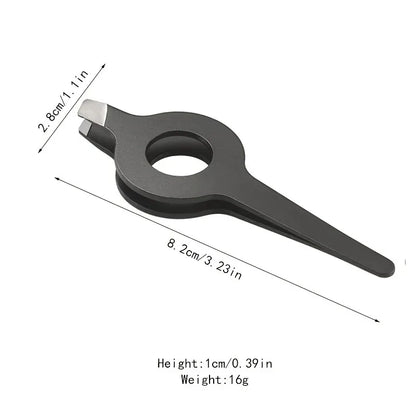 1pcs Pig hair clipper Slant Tweezer With Hollow Out Handle