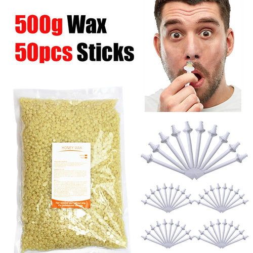 Portable Nose Wax Kit 50g-1005g for Men and Women Nail Waxing Hair