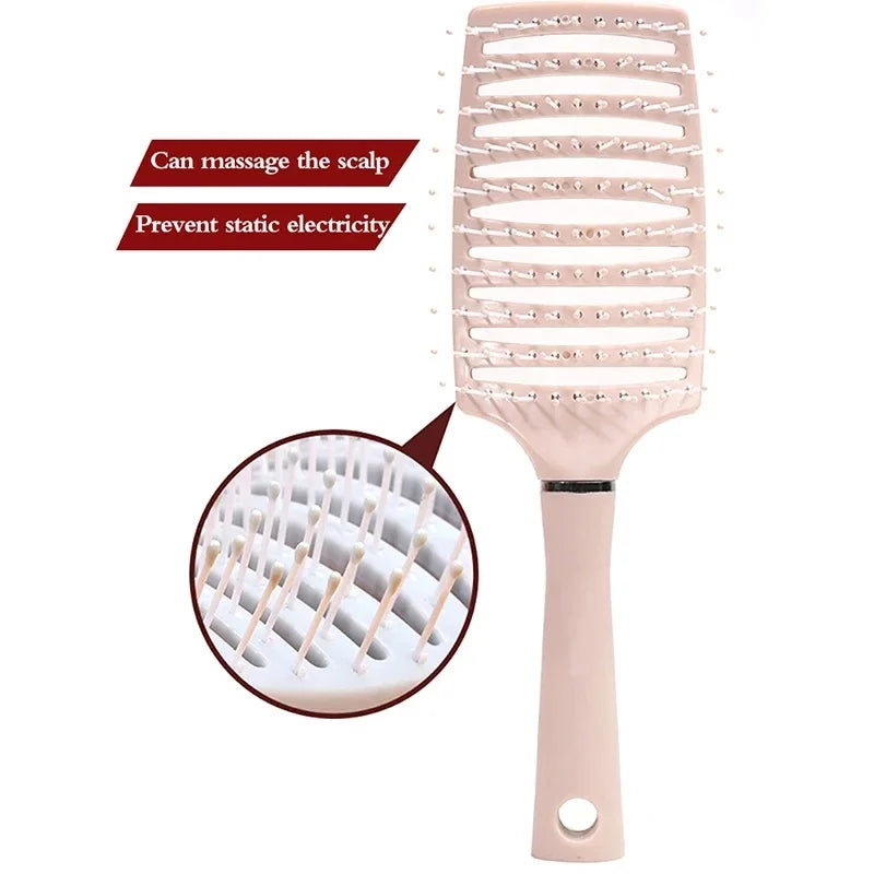 Hairbrush Air Cushion Comb Fluffy Anti-Hair Loss Massage Hair Brush