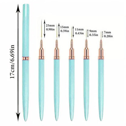 LULAA Nail Art Liner Brushes Painting Detail Nail Brushes for Nail Art